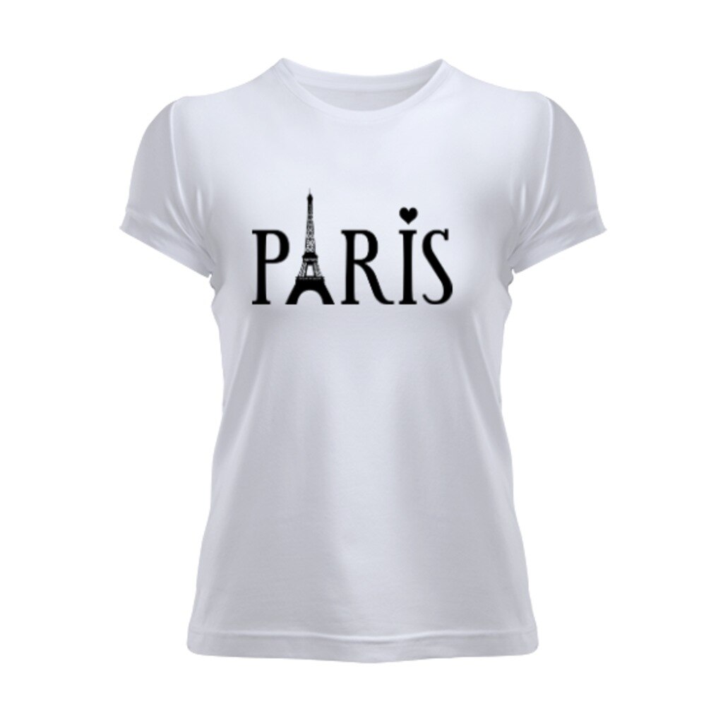 Paris Yazılı Kadın Tişört